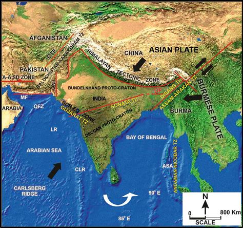 indian plate boundaries